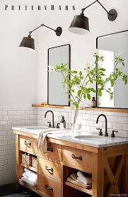 Wie Man Ein Badezimmer Mit Builder Basic Auffrischt Und Es Zu Einem Eigenen Macht Farmhouse Bathroom Decor Modern Farmhouse Bathroom Farmhouse Bathroom Vanity