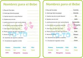 Ordena las letras para formar la palabra correcta. Un Paquete De Juegos Para Baby Shower Imagui