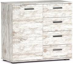 Kommode Sideboard Schrank Chicago Shabby Chic Mit Tur Und 4 Schubladen Vintage Look Highboard Farbe Shabby Chic In 2020 Shabby Highboard Shabby Chic