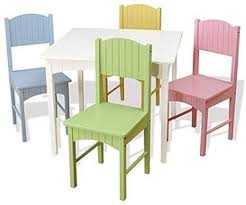 Kidkraft Nantucket Table 4 Pastel Chairs Toys Games Kids Wooden Table Kids Table And Chairs Kids Table Chair Set