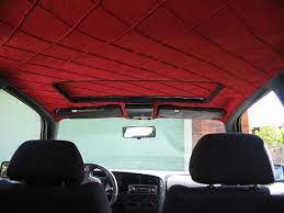 Red Diamond Creases Automotive Upholstery Custom Car Interior Car Interior