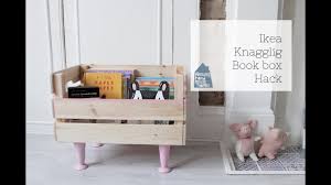 Ikea Hack Knagglig Box To Book Storage Hester S Handmade Home Kids Book Storage Ikea Hack Ikea