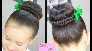 Dona Chongo Con Trenza Infinita Peinados Faciles Peinados Con Trenzas Youtube