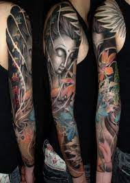 Fantastic Full Sleeve Miami Ink Tattoo For Men Tatouage Bouddha Tatouage Bouda Tatouage