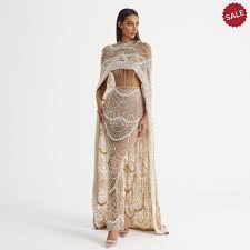 ‫فساتين السهرة البيج عارية – DreamyVow‬‎
