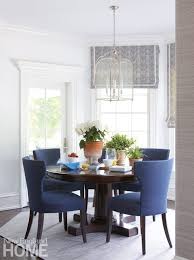 An Elegant Georgian Style Home In New Canaan Connecticut New England Home Magazine Velvet Dining Chairs Blue Dining Tables Round Table And Chairs