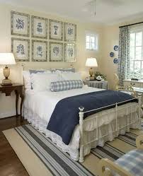 Cottage Style Bedroom In Blue And White Country Bedroom Blue Bedroom Cottage Bedroom