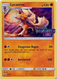 Lycanroc Sm118 Wave Holo Promo Sm6 Forbidden Light Prerelease Pokemon Singles Pokemon English Promos Collector S Cache