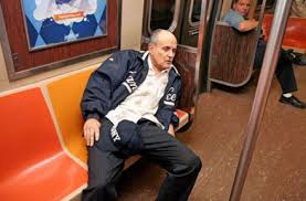Rudy giuliani vouched for republican candidate curtis sliwa and called him. Rudy Giuliani Taking A Nap On The Subway Nyc Subway Subway Famous