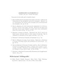 A ogni sistema di m equazioni in n incognite sono associate varie matrici:. Claudio Fontanari Maths Unitn It