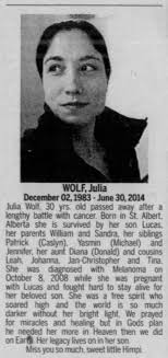 Julia Katarina “Himpi” Wolf (1983-2014)