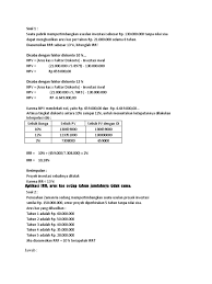 Profile models working in hair and beauty industry as well as fashion magazine. Contoh Soal Pv Contoh Soal Dan Jawaban Present Value Ekonomi Manajerial Peranti Guru Sistem Persamaan Linear Dua Variabel