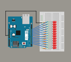Dual Led Chaser With Arduino Project Earth Bondhon Arduino Projects Arduino Led