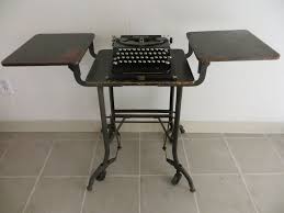 Vintage Toledo Uhl Industrial Typewriter Table Adjustable Rolling Stand 1930 S Vintage Furniture Furniture Table
