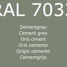 Ral 703 Zementgrau Cement Grey Zementgrau Restaurierung Ral