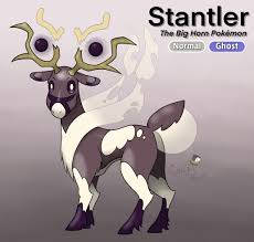 There is a big stocky body and a horn on the nose. Posted My Male Combee Evolution A Couple Of Days Ago So Here S A Stantler Variant Pokemon