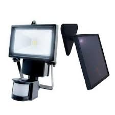 Nature Power Single Cob Black Outdoor Solar Motion Activated Security Flood Light With Integrated Led 22260 Solar Security Light Security Lights Motion Lights