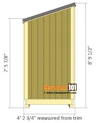 This time i'd do it the classic way. Lean To Shed Plans 4x8 Step By Step Plans Construct101
