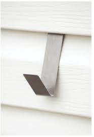 The heavy duty command hooks say they can hold quite a bit of weight but i was unsure of the weather effects. Stainless Steel Vinyl Siding Hooks Assorted Styles At Menards
