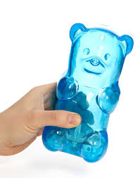 Blue Squeezable Gummy Bear Night Light Nachtlampje Gummi Beertjes Lampen