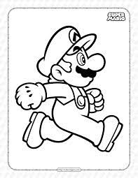 Kids would be super excited to put color on this unique assortment of mario brothers coloring pages. Free Printable Super Mario Bros Pdf Coloring Book