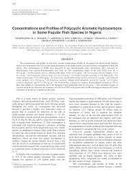 Free returns are available for the shipping address you chose. Pdf Concentrations And Profiles Of Polycyclic Aromatic Hydrocarbons In Some Popular Fish Species In Nigeria