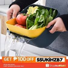 Pipe size some older sinks may have drains that connect to a 1 1 4 inch tailpiece but most modern drains have a 1 1 2 inch outlet. 2 In 1 Kitchen Strainer Drainer Sets Double Layered Drain Basket For Fruits Vegetable Storage Shopee Philippines