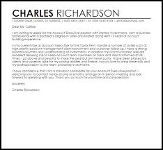Account Executive Cover Letter Sample Cover Letter Templates Examples