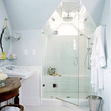 49 Cool Attic Bathroom Design Ideas Shelterness A closer look at the a typical small bathroom in white with a combination shower and bathtub. 49 cool attic bathroom design ideas