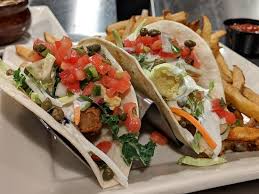 Add the tomato, black pepper, and salt. San Diego Style Fish Tacos Beer Battered Cod Cabbage Pico De Gallo Capers San Diego White Sauce Fresh Cut Fries Agavekitchen Photo De Hudson Wisconsin Tripadvisor