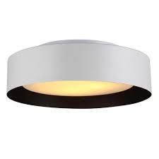 Lynch White Black Flush Mount Ceiling Light Walmart Com Walmart Com