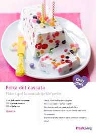 Polka Dot Cassata Ice Cream Cake Party Cakes Cupcake Cakes