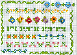 Go cross stitch crazy with our huge selection of free cross stitch patterns! Printable Cross Stitch Flower Border Patterns Novocom Top