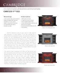 I no nothing about electric fireplaces, and i'm wondering if they're suppose to squeak when the fake flames are going. Cambridge Cam7233 1wallg2 Cam7233 1coflg2 Cam7233 1mahlg2 Cam7233 1grylg2 Specification Manualzz