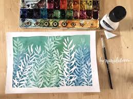 Playing With Masking Fluid Watercolorpainting Watercolor Plants Bymamalate Watercolor Masking Fluid Watercolor Paintings For Beginners Watercolor Cards