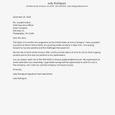 Resignation Letter Sample With Thank You