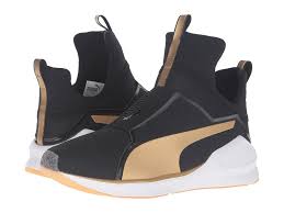 Black And Gold Womens Shoes Puma Fierce Gold Black Gold Women S Running Shoes Modesens In 2020 Womens Running Shoes Black Athletic Shoes Black Slip On Shoes