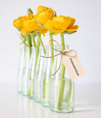 Yellow Ranunculus Flower Vases Wedding Vases Sustainable Flowers