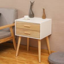 Complete your seating area with versatile and functional side tables and end tables from west elm. Nightstand With Drawer Furniture Bedroom End Modern Side Table Wood Bedside New Nightstands Home Garden