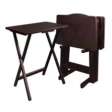 Mischa Tv Tray Table With Stand Tray Table Tv Tray Table Snack Table Set