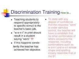 When you fall victim to discrimination because you lack certain skills. Ppt Differential Reinforcement Stimulus Control And Shaping Powerpoint Presentation Id 1194724