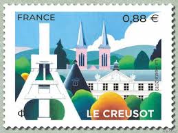 Les Beaux Timbres Francais Des Annees 2000 Le Creusot Le Creusot Timbres De France La Poste