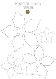 Poinsettia Flower Template Iii Copy Flower Template Christmas Paper Paper Flowers