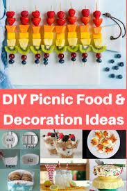 15 Cute Easy Diy Picnic Food Decoration Ideas Picnic Food Picnic Food Kids Easy Picnic Food