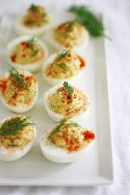 Creamy Deviled Eggs With Red Onion Capers And Dill Girl Versus Dough Recipe Recipes Deviled Eggs Egg Recipes