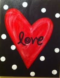 Pin By Amy Bellomy On Crafts Valentines Art Love Canvas Painting Crafts
