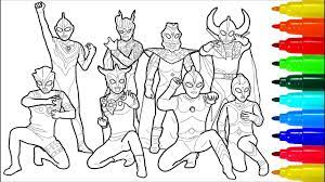 In black and white pictures, you will see a brave hero who is ready at any cost to protect the planet and all people from monsters from outer space. Ultraman Ultra Coloring Pages Colouring Pages For Kids Youtube