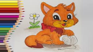 Desenele in creion pot parea simple la prima vedere, dar sunt. Pisica Desenata Si Colorat Usor Invata Sa Desenezi Si Colorezi Youtube