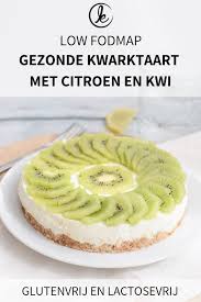 Gezonde Kwarktaart Met Citroen Recept Fodmap Lactosevrij Lactosevrije Desserts