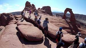 The Most Dangerous Narrow Rock Ledge Of The Delicate Arch Trail Youtube Delicate Arch Arch Dangerous